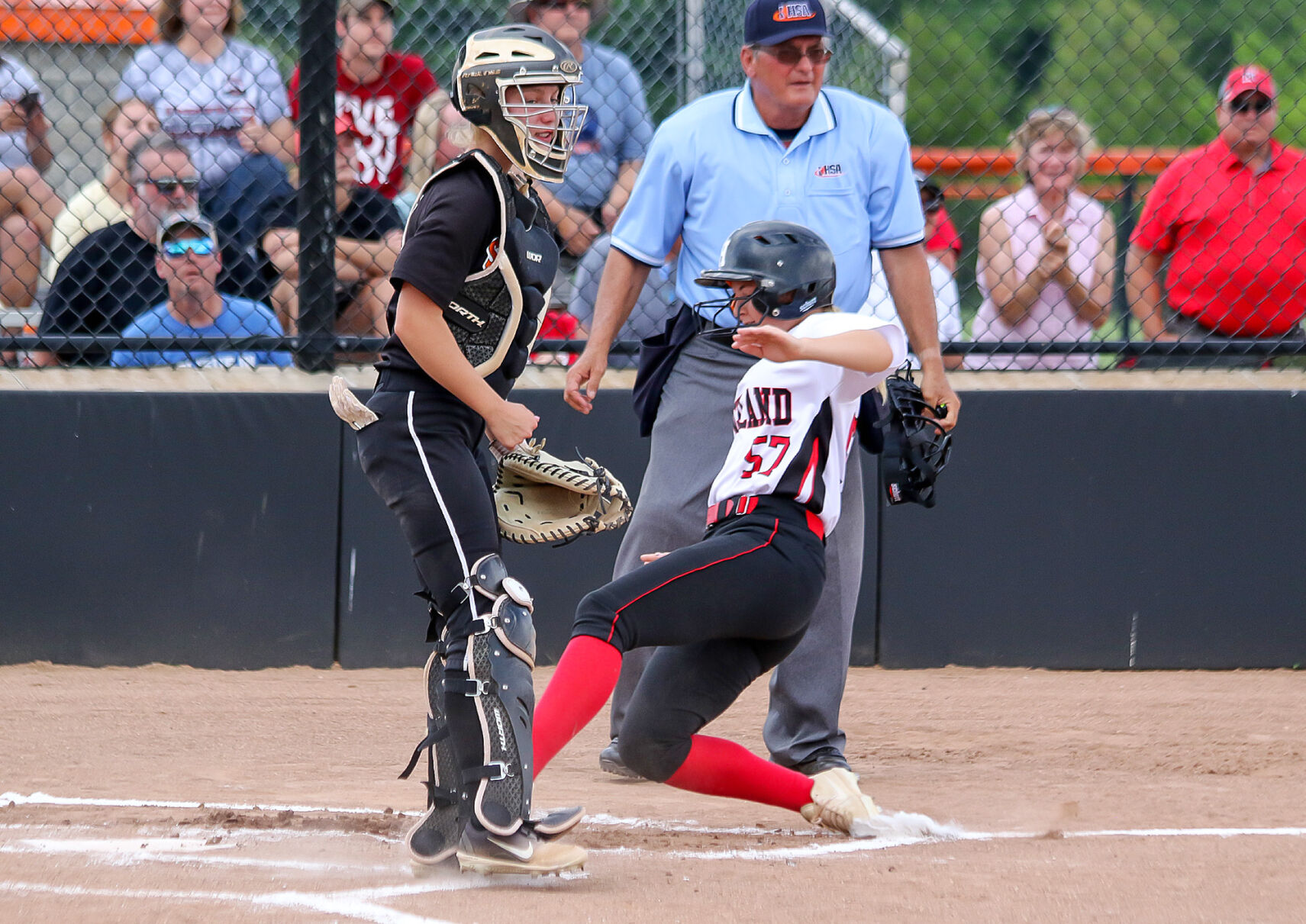 Highland vs. Waterloo softball